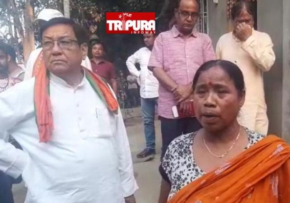 Birjit Sinha met Post Poll Result Violence Affected Families in Kailashahar Birjit Sinha met Post Poll Result Violence Affected Families in Kailashahar